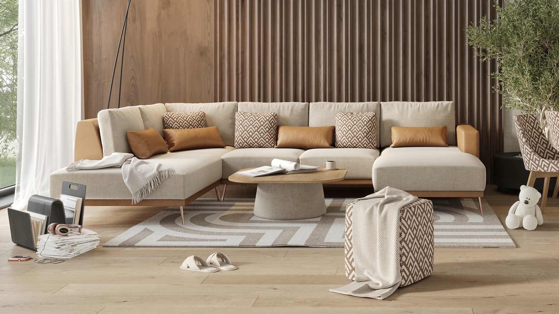 Sedačka Ancona - pestrá elegance - Pohodlí Phase